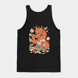 Dragon Dynasty Diner, Chinese Cartoon Style Tank Top